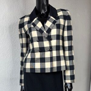 VTG 1960s Plaid Double-Breasted Women's Jacket